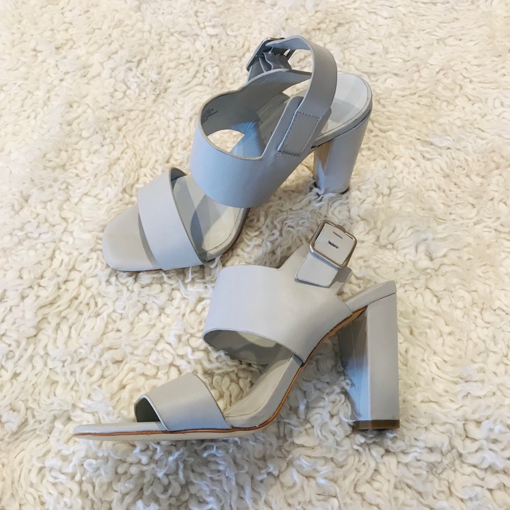 Lord & Taylor block heel grey (worn once) size 6.5